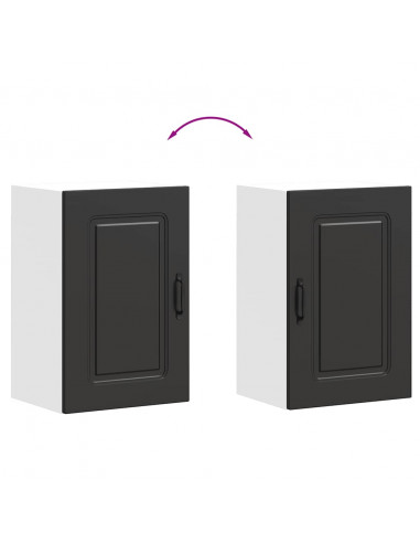 Pensile da Cucina Kalmar Nero in Legno Multistrato