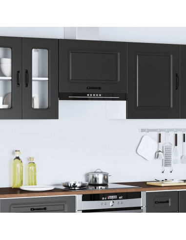 Pensile da Cucina Kalmar Nero in Legno Multistrato