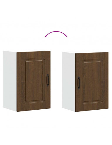 Pensile da Cucina Kalmar Rovere Marrone in Legno Multistrato