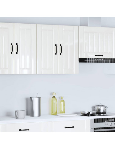 Pensile da Cucina Lucca Bianco Lucido in Legno Multistrato