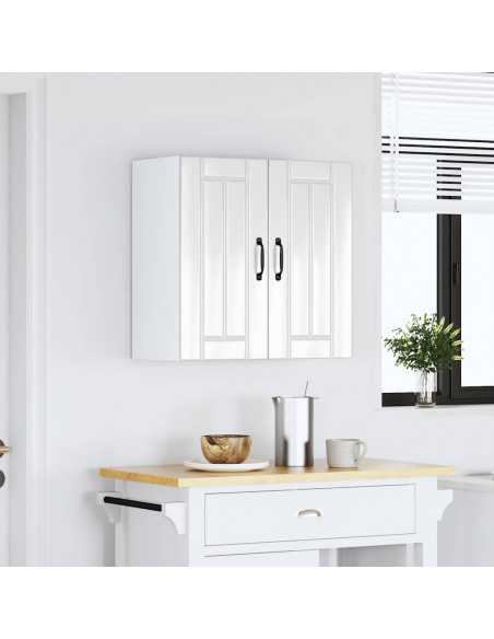 Pensile da Cucina Lucca Bianco Lucido in Legno Multistrato