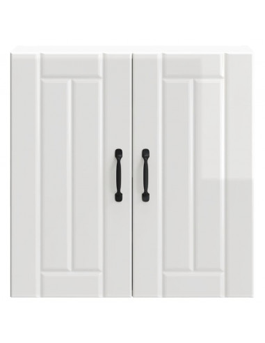 Pensile da Cucina Lucca Bianco Lucido in Legno Multistrato