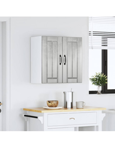 Pensile da Cucina Lucca Grigio Cemento in Legno Multistrato