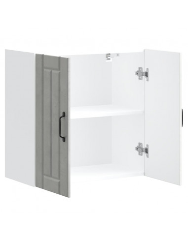 Pensile da Cucina Lucca Grigio Cemento in Legno Multistrato