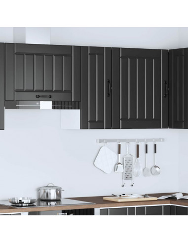 Pensile da Cucina Lucca Nero in Legno Multistrato