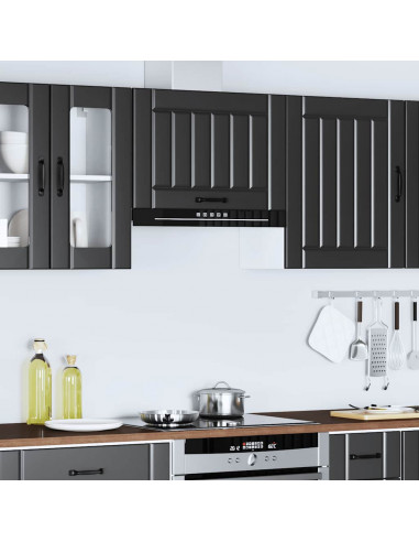 Pensile da Cucina Lucca Nero in Legno Multistrato