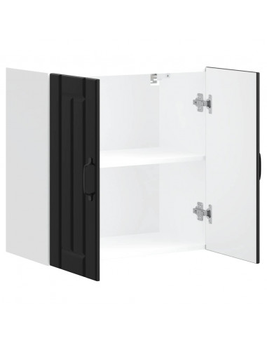 Pensile da Cucina Lucca Nero in Legno Multistrato