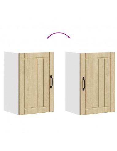 Pensile da Cucina Lucca Rovere Sonoma in Legno Multistrato