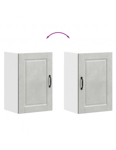 Pensile da Cucina Porto Grigio Cemento in Legno Multistrato