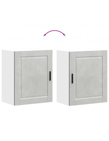 Pensile da Cucina Porto Grigio Cemento in Legno Multistrato