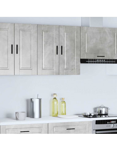 Pensile da Cucina Porto Grigio Cemento in Legno Multistrato