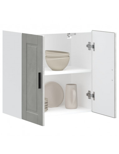 Pensile da Cucina Porto Grigio Cemento in Legno Multistrato