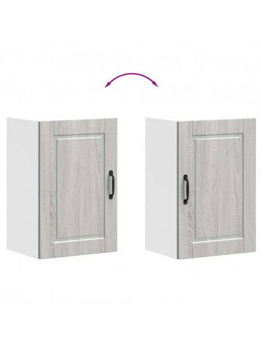 Pensile da Cucina Porto Grigio Sonoma in Legno Multistrato