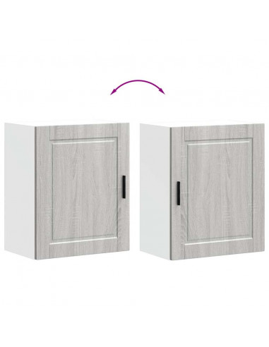 Pensile da Cucina Porto Grigio Sonoma in Legno Multistrato