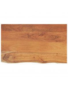 Piano Bagno 90x60x3,8 cm Rettangolare Legno Massello di Acacia