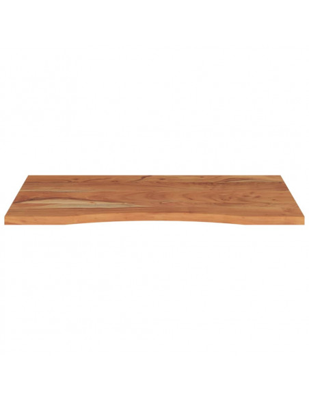 Piano Scrivania 100x60x2,5cm Rettangolare Legno Massello Acacia