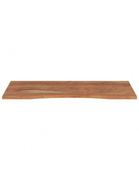 Piano Scrivania 110x60x2,5cm Rettangolare Legno Massello Acacia