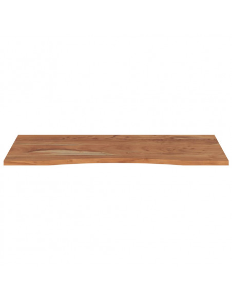 Piano Scrivania 120x60x2,5cm Rettangolare Legno Massello Acacia