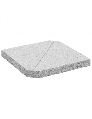Piastre per Parasole 2 pz in Granito Triangolare 14 kg Grigio