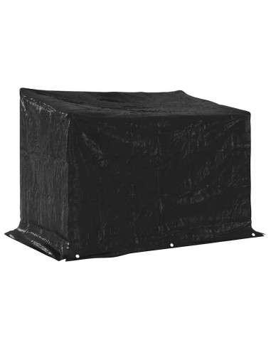 Rastrelliera Legna con Copertura Antipioggia Acciaio Zincato