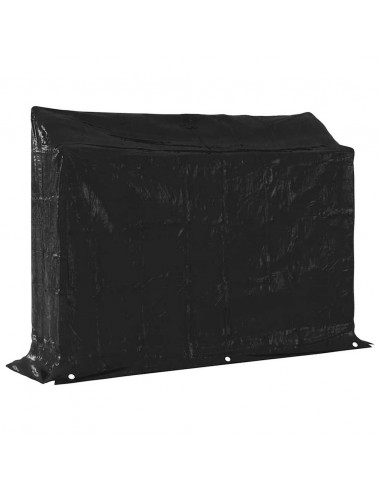 Rastrelliera Legna con Copertura Antipioggia Acciaio Zincato