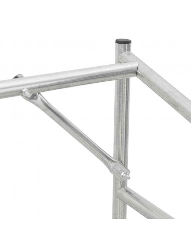 Rastrelliera Legna con Copertura Antipioggia Acciaio Zincato