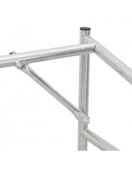 Rastrelliera per Legna con Copertura Antipioggia 100x100x200 cm