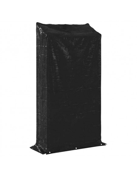Rastrelliera per Legna con Copertura Antipioggia 100x40x200 cm
