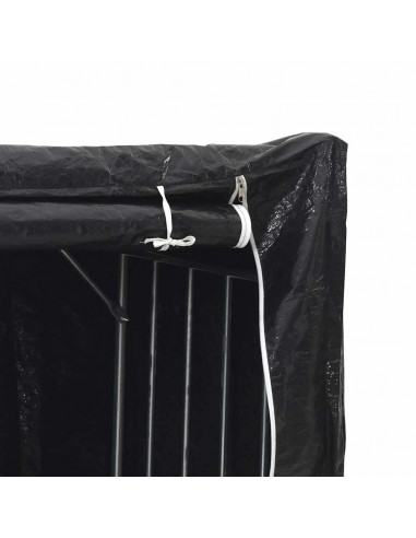 Rastrelliera per Legna con Copertura Antipioggia 150x40x200 cm