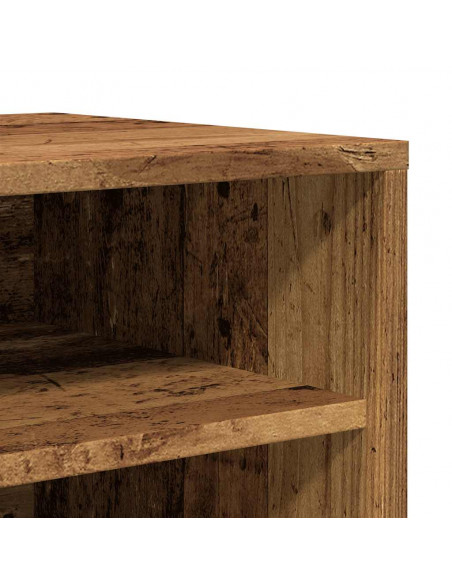 Scarpiera Legno Antico 32x35x70 cm in Legno Multistrato