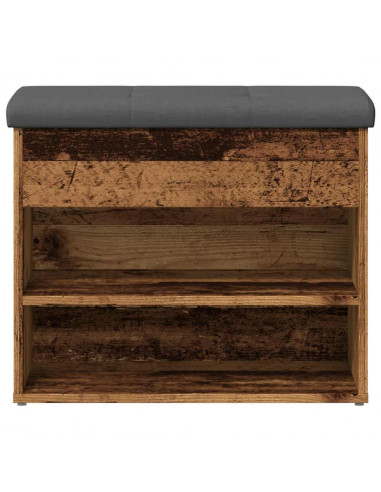 Scarpiera Legno Antico 62x32x50 cm in Legno Multistrato
