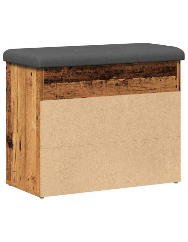 Scarpiera Legno Antico 62x32x50 cm in Legno Multistrato