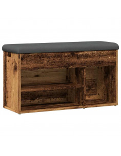 Scarpiera Legno Antico 82x32x45,5 cm in Legno Multistrato