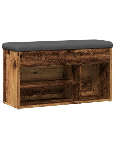 Scarpiera Legno Antico 82x32x45,5 cm in Legno Multistrato