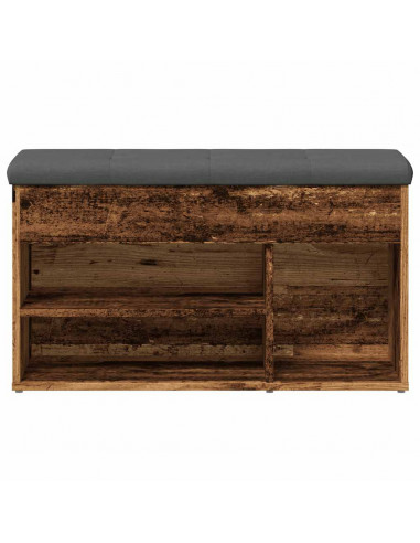 Scarpiera Legno Antico 82x32x45,5 cm in Legno Multistrato