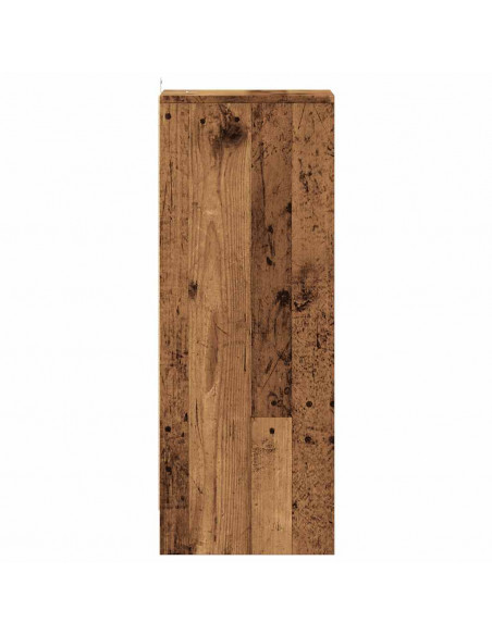 Scarpiera Legno Vecchio 32x35x92 cm in Legno Multistrato