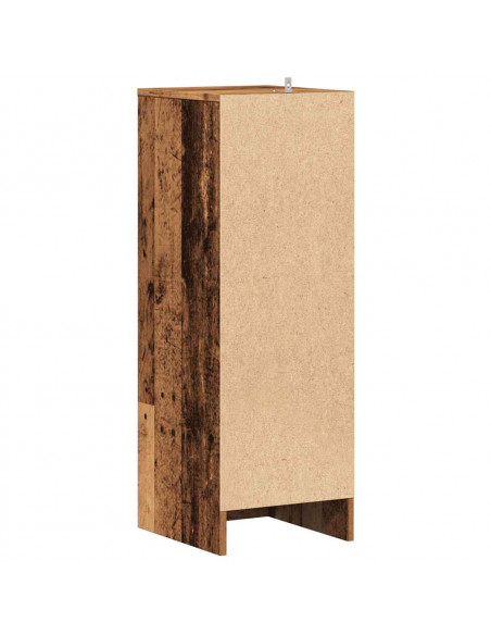 Scarpiera Legno Vecchio 32x35x92 cm in Legno Multistrato