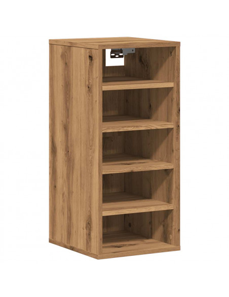 Scarpiera Rovere Artigianale 32x35x70 cm in Legno Multistrato