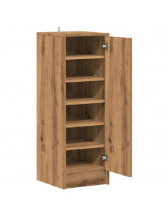 Scarpiera Rovere Artigianale 32x35x92 cm in Legno Multistrato