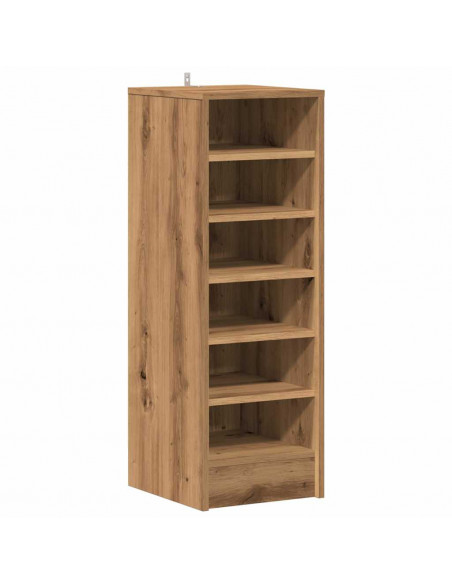 Scarpiera Rovere Artigianale 32x35x92 cm in Legno Multistrato