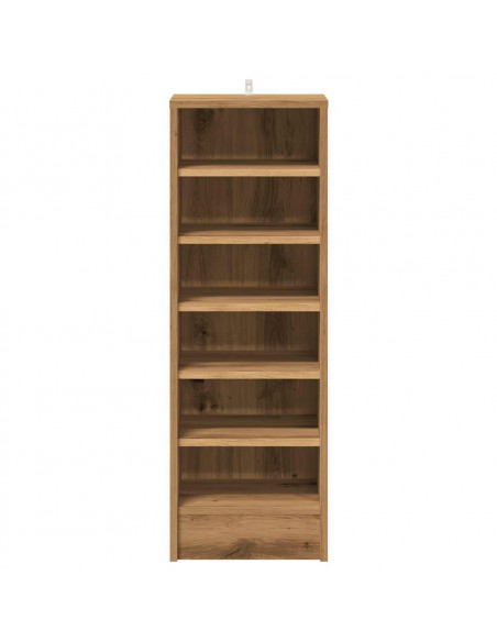 Scarpiera Rovere Artigianale 32x35x92 cm in Legno Multistrato