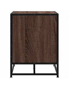 Scarpiera Rovere Marrone 100x40x53,5 cm in Truciolato e Metallo