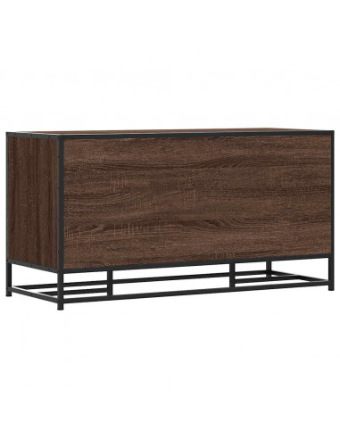 Scarpiera Rovere Marrone 100x40x53,5 cm in Truciolato e Metallo