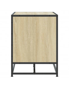 Scarpiera Sonoma Rovere 100x40x53,5 cm in Truciolato e Metallo