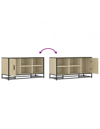 Scarpiera Sonoma Rovere 100x40x53,5 cm in Truciolato e Metallo