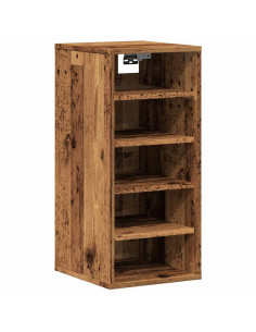 Scarpiere 2 pz Legno Antico 32x35x70 cm in Legno Multistrato