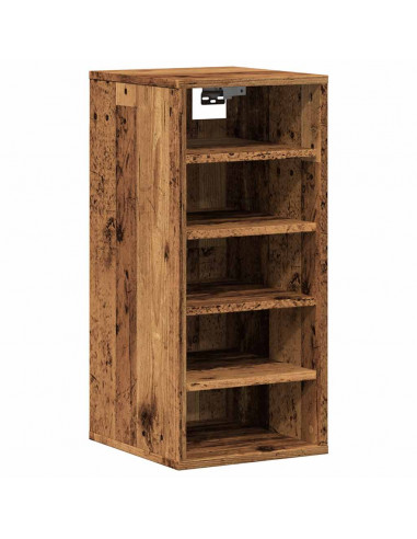 Scarpiere 2 pz Legno Antico 32x35x70 cm in Legno Multistrato