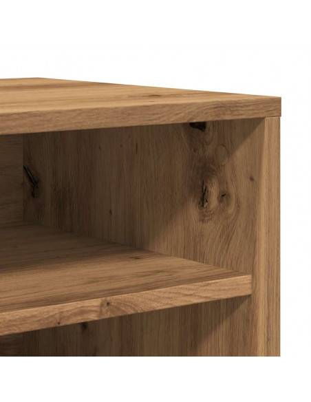 Scarpiere 2 pz Rovere Artigianale 32x35x70 cm in Truciolato