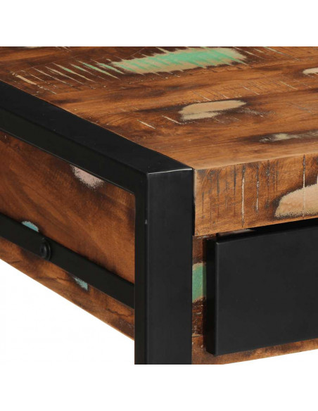 Scrivania Multicolore 100x50x75 cm in Legno Massello Recupero