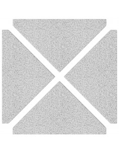 Set Base per Ombrellone da Giardino 5 pz in Granito e Acciaio